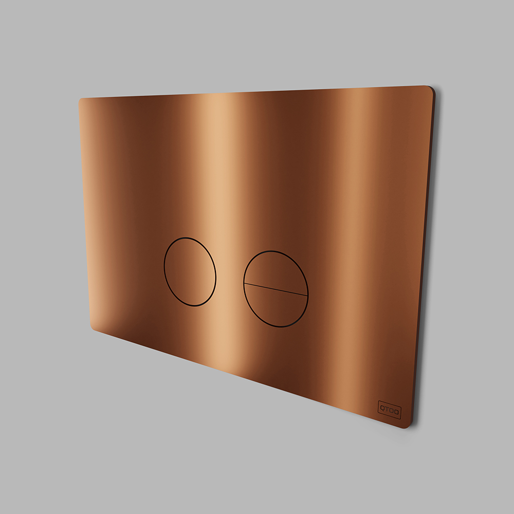 Flushing plate copper look Qtoo collection d line